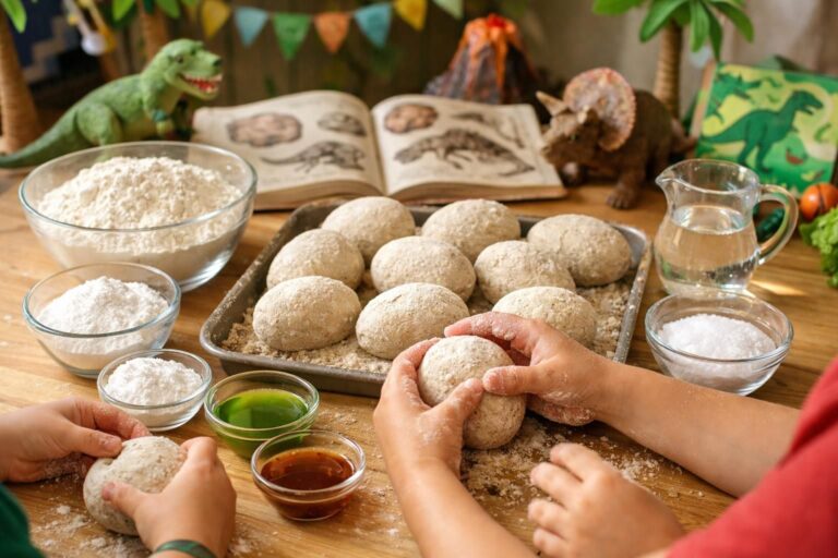 Anniversaire dinosaure diy : comment fabriquer des œufs de fossiles à déterrer avec des ingrédients de cuisine