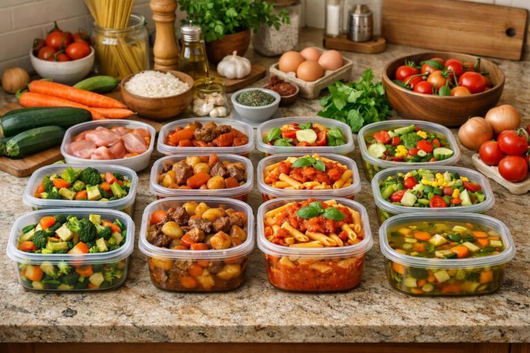 Batch cooking budget : préparer 5 dîners pour une famille de 4 à moins de 40 euros