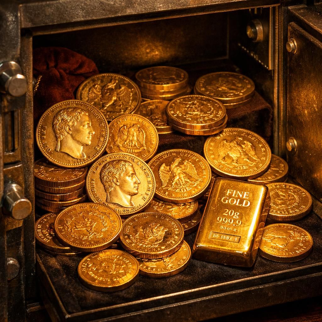 découvrez les avantages et inconvénients d'investir dans l'or physique en choisissant entre les pièces de 20 francs napoléon et les lingotins pour optimiser votre patrimoine.