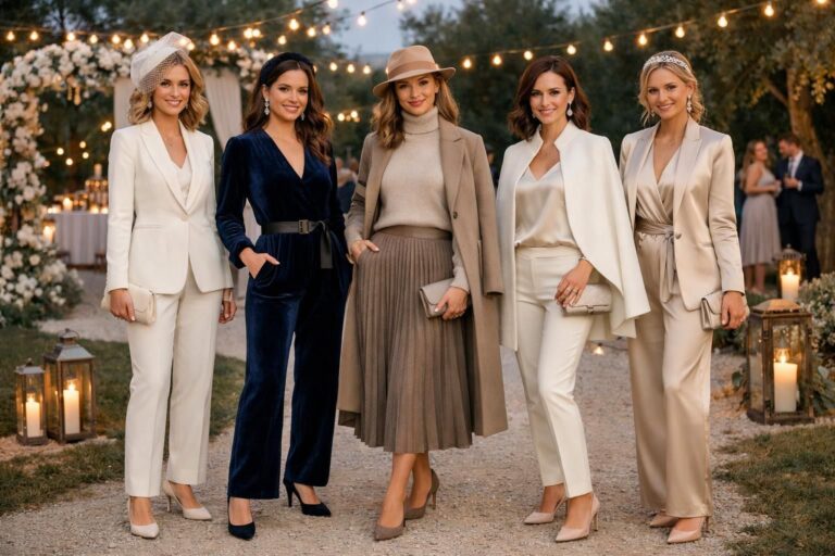 Invitée mariage : 5 alternatives chics à la robe pour rester élégante sans avoir froid