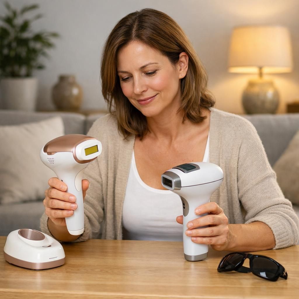 découvrez les différences entre la lumière pulsée et le laser pour choisir l'appareil d'épilation définitive à domicile le plus rentable et efficace selon vos besoins.