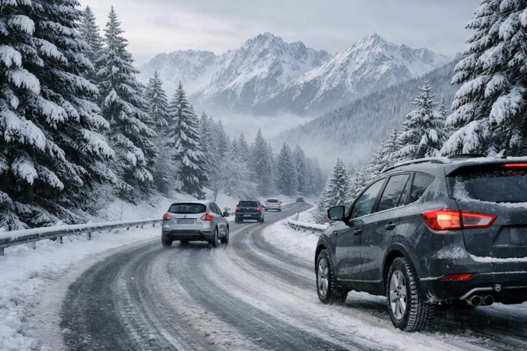 Pneus hiver obligatoire en 2026 : la liste complète des départements concernés par la loi montagne