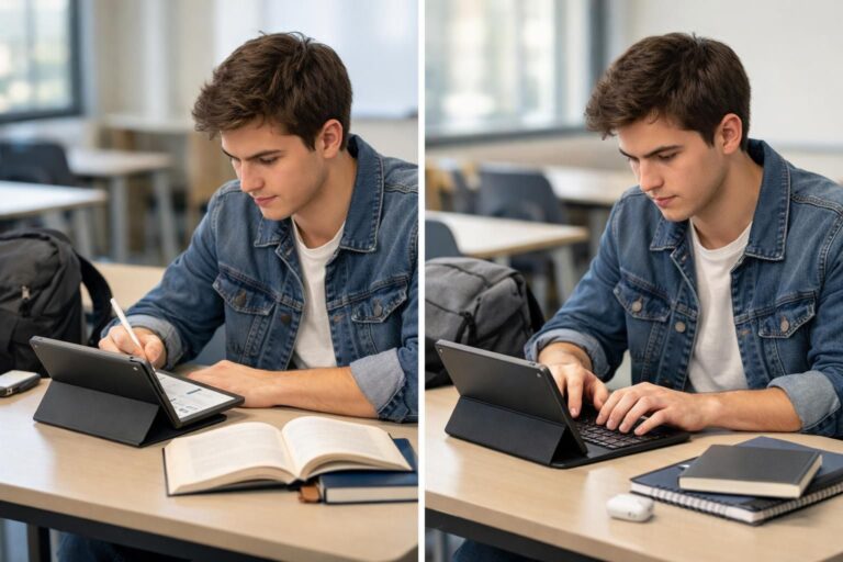 Stylet ou clavier : quelle méthode est la plus efficace pour prendre des notes sur tablette en tant qu’étudiant