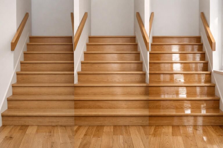 Vitrificateur d&rsquo;escalier : quel fini choisir entre mat, satiné ou brillant pour un entretien optimal
